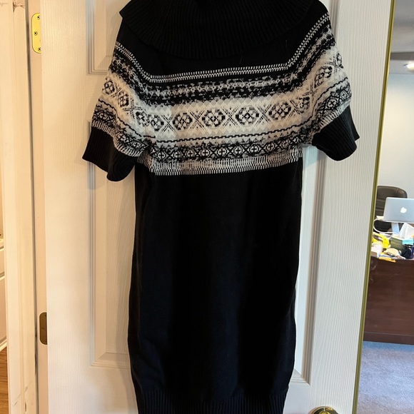 Tommy Hilfiger black fair isle dress. Size Large. - Picture 9 of 11